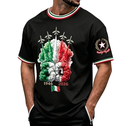 Polo de golf pour homme avec drapeau Italie t-shirt sport uni