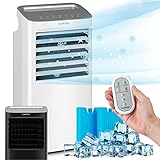 DE BAJO CONSUMO - Reduce tu huella ecológica y factura de la luz con nuestro ventilador de refrigeración de bajo consumo. El depósito de agua tiene una capacidad de 10 l., fácil de desmontar y limpiar. Funcionamiento de 9 h. para los días calurosos.