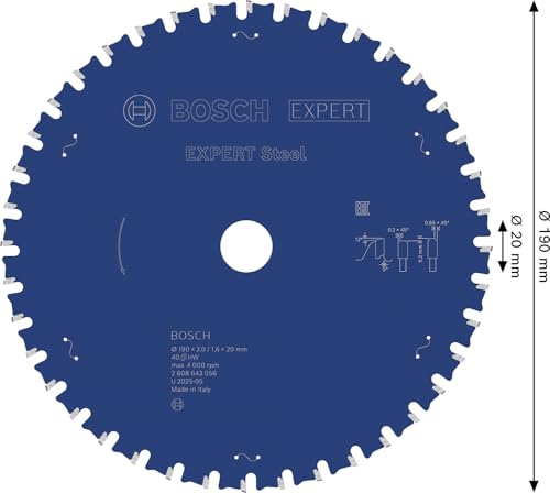 Lame pour scie circulaire Expert for Steel 190x20x21.6x40 T - vue 4