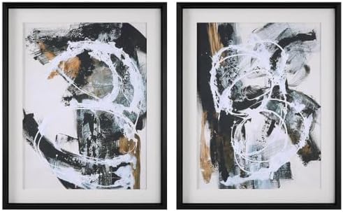 Uttermost 32265 Winterland - Abstract Framed Print (Set of 2)-38.75 Inches Tall and 30.75 Inches Wide