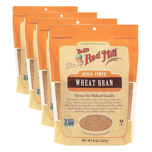 Image of Bob's Red Mill Wheat Bran, 8 Oz (Pack of 4)