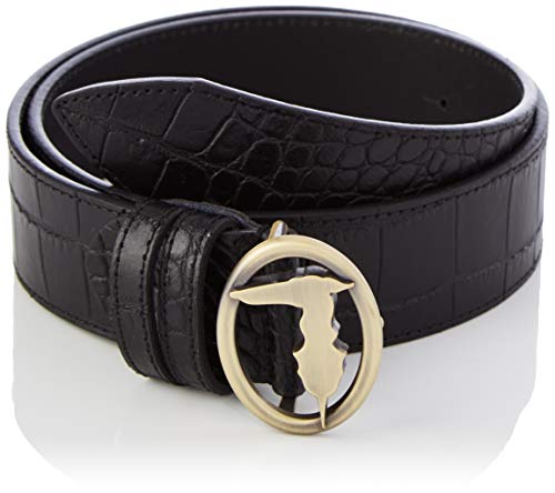Trussardi Jeans Cintura Cinturón, negro, 90 para Mujer