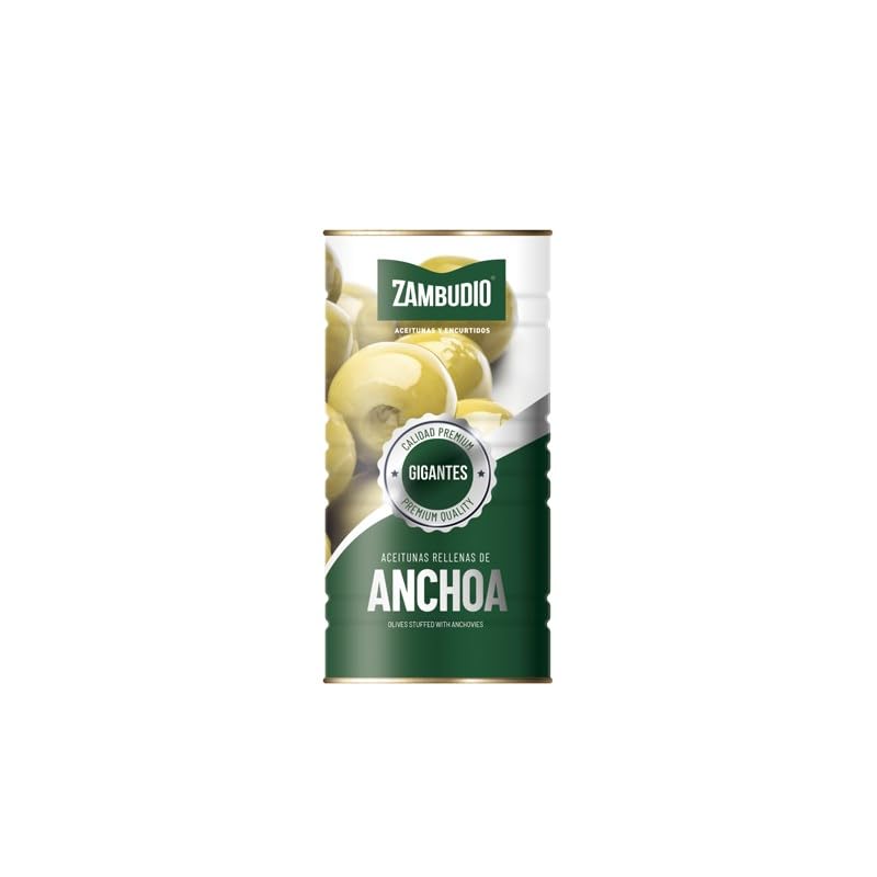 Zambudio Aceitunas gigantes rellenas de anchoas 350g x 12
