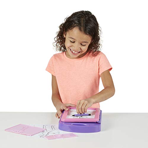 Melissa & Doug Fashion Design Art Activity Kit - 9 Double-Sided Rubbing Plates, 4 Pencils, Crayon - Fashion Plates, Travel Toys for Kids Ages 5+ - image 8