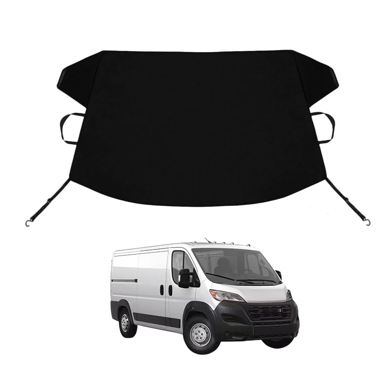 Image of Ram ProMaster Custom Windshield Cover for Ice and Snow for R-A-M ProMaster Windshield Snow Cover 600D Shade Blocks Winter Frost Hail Protector Car Accessories