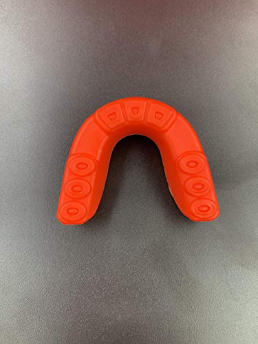 Mouth guard sports Adult moldable braces gel protective teeth|Gum Shield mouthguards for training,sparring,boxing,mma,kickboxing,basketball,hockey,lacrosse,mixed martial arts,muay thai (Red/White) - Thumbnail 5