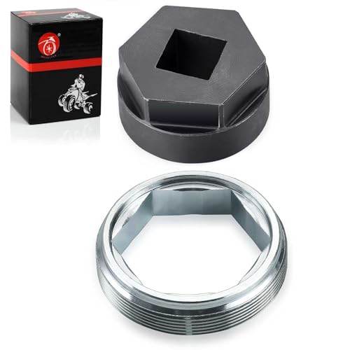 Image of Steering Stem Bearing Nut Bolt Removal Tool & Holder Nut For YAMAHA Banshee Big Bear Bruin Grizzly Kodiak Warrior Raptor Wolverine 350 400 450 600 660 700 YFZ450 YFB250 Timberwolf 250