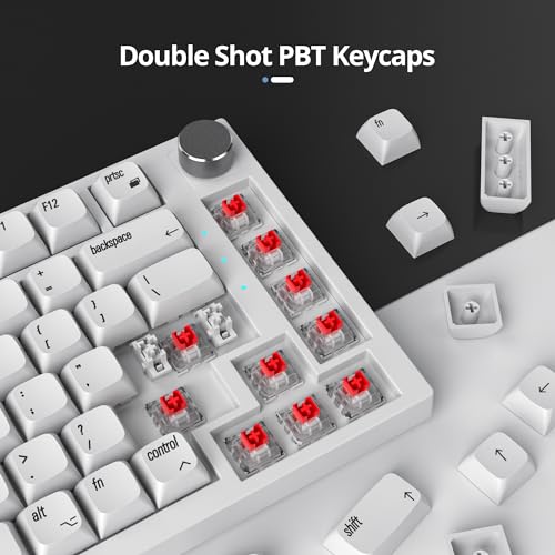Image of 128 Keys PBT Keycaps XDA Profile Keycap Set Minimalist White Mac Style Custom Keycaps for MX Switches Mechanical Keyboard(Minimalist)