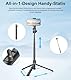 Gahenwo 173cm Selfie Stick Stativ, Einbeinstativ Tripod für Action-Kamera, All-in-1 Handy Stativ mit Fernbedienung,Tragbarer Reisen Telefonstativ-Ständer Foto Video-Kits kompatibel mit iPhone/Android