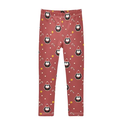 ZZKKO Girls Leggings Penguins and Candy Toddler Girls Clothes Leggings for Girls Toddler Girls Leggings 3-4T