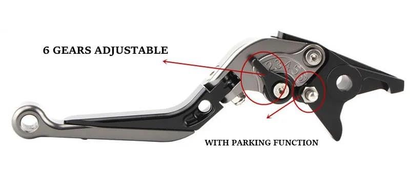 Palancas ajustables Buell Ulysses XB12XT aluminio extensible anticaída 6
