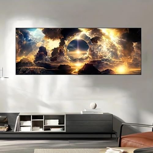 Impression sur toile XINBAO grand format une oeuvre elegante sans cadre - 4