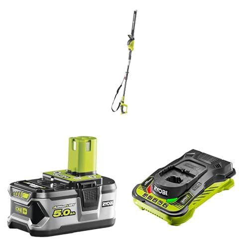 Ryobi ONE+ 18V OPT1845 Cordless Pole Hedge Trimmer + 5ah Battery & Charger