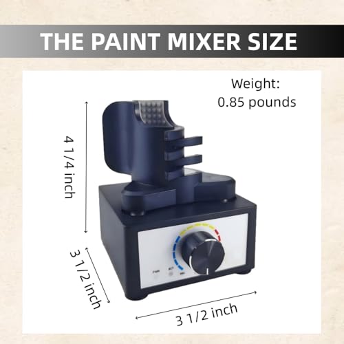 SYLPHID 2400RPM Vortex Paint Mixer - 3 Adjustable Speeds, 10-100ml Capacity Shaking Machine for Acrylic Paints, Epoxy Resins, Nail Polish & Lab Tubes | Hands-Free Operation for Model Kits