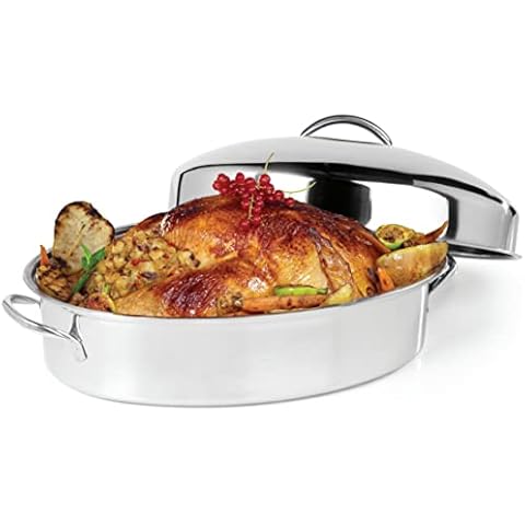 Ovente Kitchen Oval Roasting Pan Cover