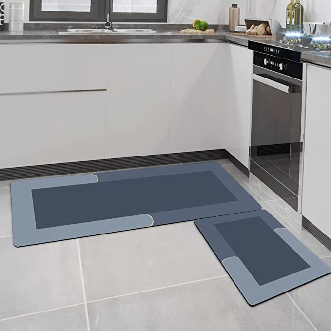 Buy Whixant 2 Pcs Kitchen Mats Washable, NonSkid Soft Absorbent
