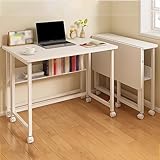 Design moderne et pratique : son style minimaliste s’intègre parfaitement à tous les intérieurs : bureau, salon, chambre ou studio. Ce bureau d’ordinateur pliable et confortable est idéal pour les petits espaces et constitue le mobilier de bureau parfait pour votre domicile.