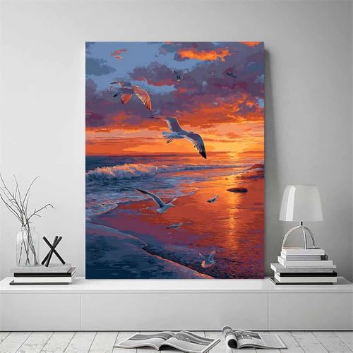Impression sur toile paysage de plage décoration murale studio - 2
