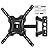 Full Motion TV Wall Mount,Swivel Tilt Extension with Articulating Arms,Tv Brackets for Wall Mount with VESA 400x400mm up to 66lbs Max,Universal TV Mount for 19-55 inch LED Monitors Flat Screen.