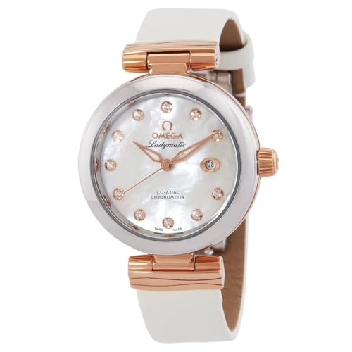 Omega De Ville Automatic Chronometer Diamond White Dial Ladies Watch 425.22.34.20.55.004