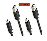 [2 Pack] Krofel 6 Feet USB Type-C™ Charger and Data Sync Cable for Google Pixel 2/XL 2/ChromeBook Pixel C, OnePlus 5/6, HTC U11, LG G6/V30, Samsung Galaxy Note 8/S8/S8+/S9/S9+