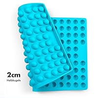 Collory® Backmatte Hundekekse für GROSSE HALBKUGEL (2cm Ø) Leckerlis, Silikon Backform, Backunterlage für Backblech, Diätmatte, Hitzebeständig, Lebensmittelecht & Bpa-frei – Ansicht 4