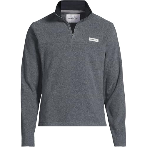 Image of Lands' End Men's Anyweather Fleece Quarter Zip Pullover