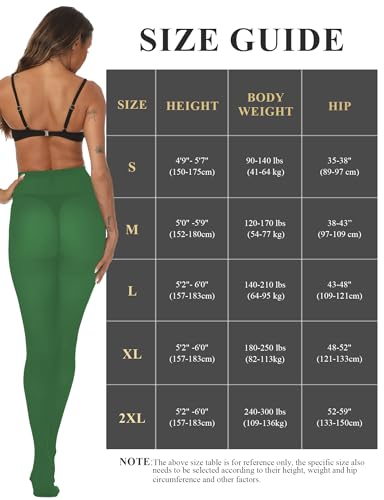 Image of Buauty 80D Black Tights for Women,Opaque Tights Soft, High Waist Soft Nylon Pantyhose