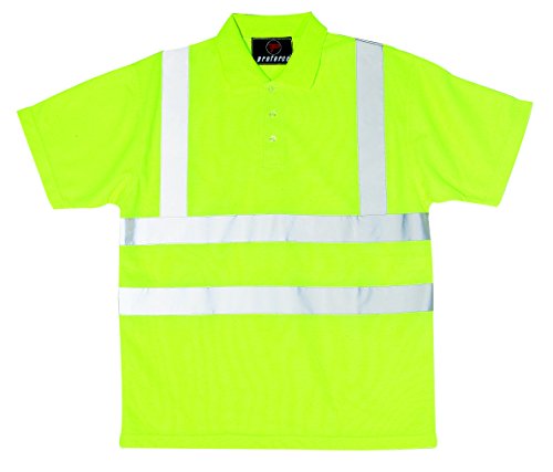 Polo de travail haute visibilité jaune ProForce vêtement sécurité classe 2