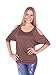 Cold Shoulder Top Shirt Blouse Elbow Length Sleeves