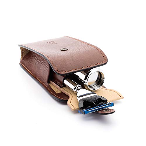 Rasage de voyage MÜHLE en cuir élégant pour vos déplacements professionnels