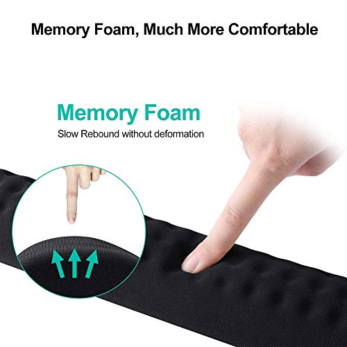 Ergonomisches Tastatur- und Maus-Handgelenkauflage-Set, Memory-Schaum-Unterstützung mit rutschfester Unterseite für komfortables Spielen, Büro und Heimcomputer
