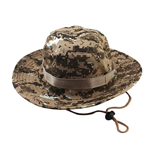 PRETYZOOM Sun Protection Hiking Cap Cotton Polyester Sun Hat Adjustable Chin Strap