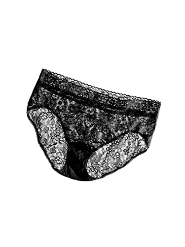 Hanky Panky Women's Cotton French Brief, Black, Large #TOP3