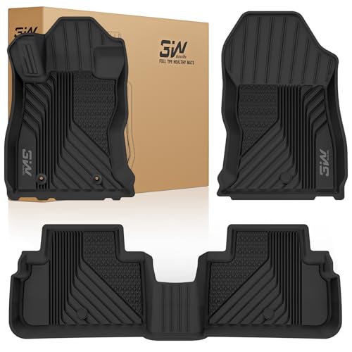 3W Floor Mats for Subaru Forester 2019-2023 2024 Custom Fit TPE All Weather Floor Liners 1st & 2nd Row Full Set Car Accessories