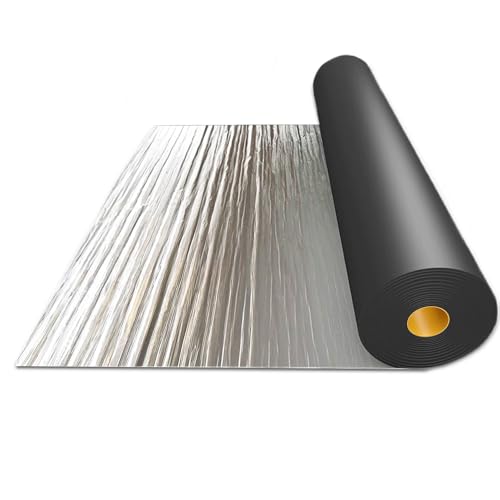 Genérico Tela Asfaltica Autoadhesiva para Tejado, Cinta de Selladora de Aluminio Impermeable, Banda de Butilo de Reparación para Piscinas Tuberías(40x100cm)