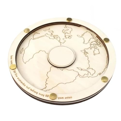 Caja de archivo de monedas de madera de 11 pulgadas para almacenamiento y vitrina 2