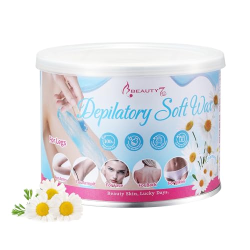 Beauty7 Zuckerpaste mit Kamille Sugaring Paste für die Haarentfernung an Körper Gesicht Intimbereich Sugar für Haarentfernung Zuckerpaste für Sugaring Warmwachs Enthaarungsmittel 400g