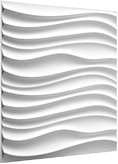 WallArt Wall Decor - Eco Friendly 3D Wall Panels / 3D Decorative Wall Tiles - Dutch Design - 100% Natural 3D Wallpaper - 50x50 cm - 12 Panels (for 3 sqm/m² of Wall)
