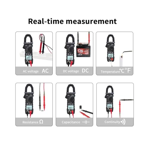 Multímetro Pinza Amperimétrica Digital FUSWIP ZT-QS9 True RMS 600A con Rango Automático miniatura 5