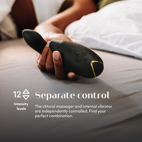 Image of Womanizer InsideOut Clitoral Vibrator Adult Sex Toys | Clitoris & G Spot Rabbit Vibrator with 12 Intensity Levels | Sexual Pleasure Tools for Women | Dildo Adult Toy | Clit Sucker Massager | Black