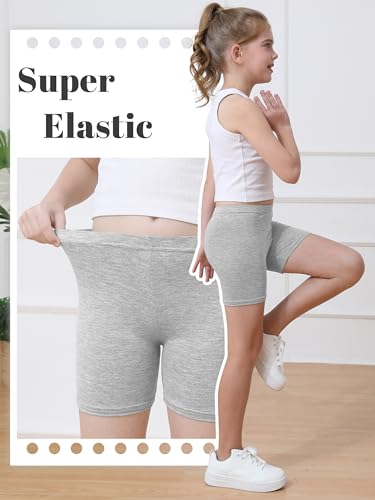 resinta 6 pack girls bike shorts under dress dance cartwheel shorts for toddler kids summer clothes multicolor