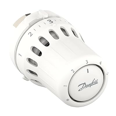 Danfoss React M30x1.5, Vanne thermostatique de radiateur avec soufflet thermostatique rempli de liquide et capteur intégré