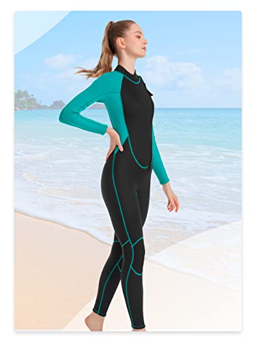Realon Women Wetsuit Neoprene Wet Suits 3Mm Full Body Long Sleeves Front Zipper Swimsuit For Scuba Diving Swimming Surfing Adult In Cold Water #TOP4