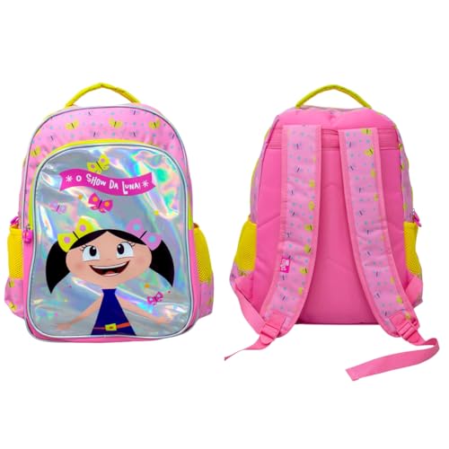 Mochila Escolar Infantil Meninas Show da Luna Grande 42 Cm (Rosa)