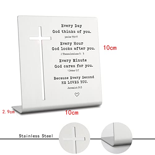 Christian Gifts For Women Faith, Christian Decor For Shelves, Christian Friendship Gifts For Women, Inspirational Christian Gifts Bible Verses Sign Decor On Desk Bookshelf Shelf For Home Office R2 #TOP4