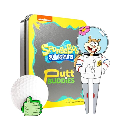 PuttBuddies Spongebob Collectible Divot Tool with Ball Marker | Officially Licensed Spongebob Golf Accessories | Premium Magnetic Golf Gear | Fun & Functional Golf Gift Set (Sandy Cheeks) -  PB-P-SB-DT-04