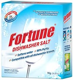 Fortune Dishwasher Salt | 1 Kg | Softens Hard Water & Prevents Limescale | Enhances Detergent Performance | For All Dishwashers