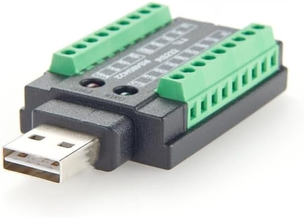 Industrial-Grade 4-in-1 USB to RS232 RS485 RS422 TTL Serial Converter with FT232RNL chip and USB 2.0 Type-A Adapter Cable.