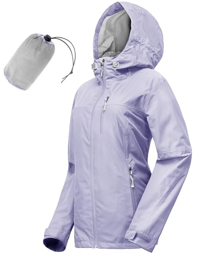 Image of 33,000ft Packable Rain Jacket for Women Waterproof Raincoats with Hood